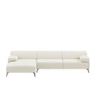 Dome Deco LUGANO corner sofa L Sofa Greenious fabric/Cream - Araco Interiors