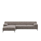 Dome Deco LUGANO corner sofa L Sofa Paris fabric Mouse - Araco Interiors