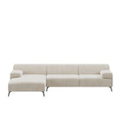 Dome Deco LUGANO corner sofa L Sofa Ronaldo fabric Sand - Araco Interiors