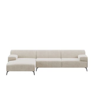 Dome Deco LUGANO corner sofa L Sofa Ronaldo fabric Sand - Araco Interiors