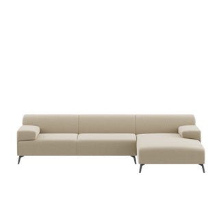 Dome Deco LUGANO corner sofa R Sofa Oreo fabric Sand - Araco Interiors