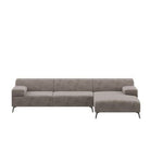 Dome Deco LUGANO corner sofa R Sofa Paris fabric Mouse - Araco Interiors