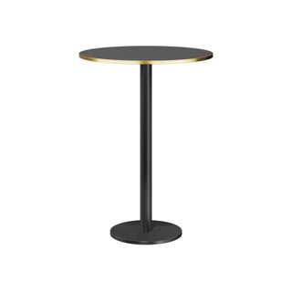 Dome Deco MARAIS ROUND Bar Table HPL gold edge - Araco Interiors