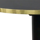 Dome Deco MARAIS ROUND Bar Table HPL gold edge - Araco Interiors