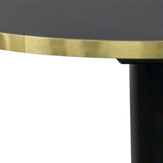 Dome Deco MARAIS ROUND Bar Table HPL gold edge - Araco Interiors