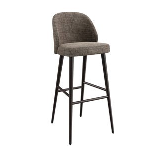 Dome Deco VERGE Bar Chair Zena fabric Brown - Araco Interiors