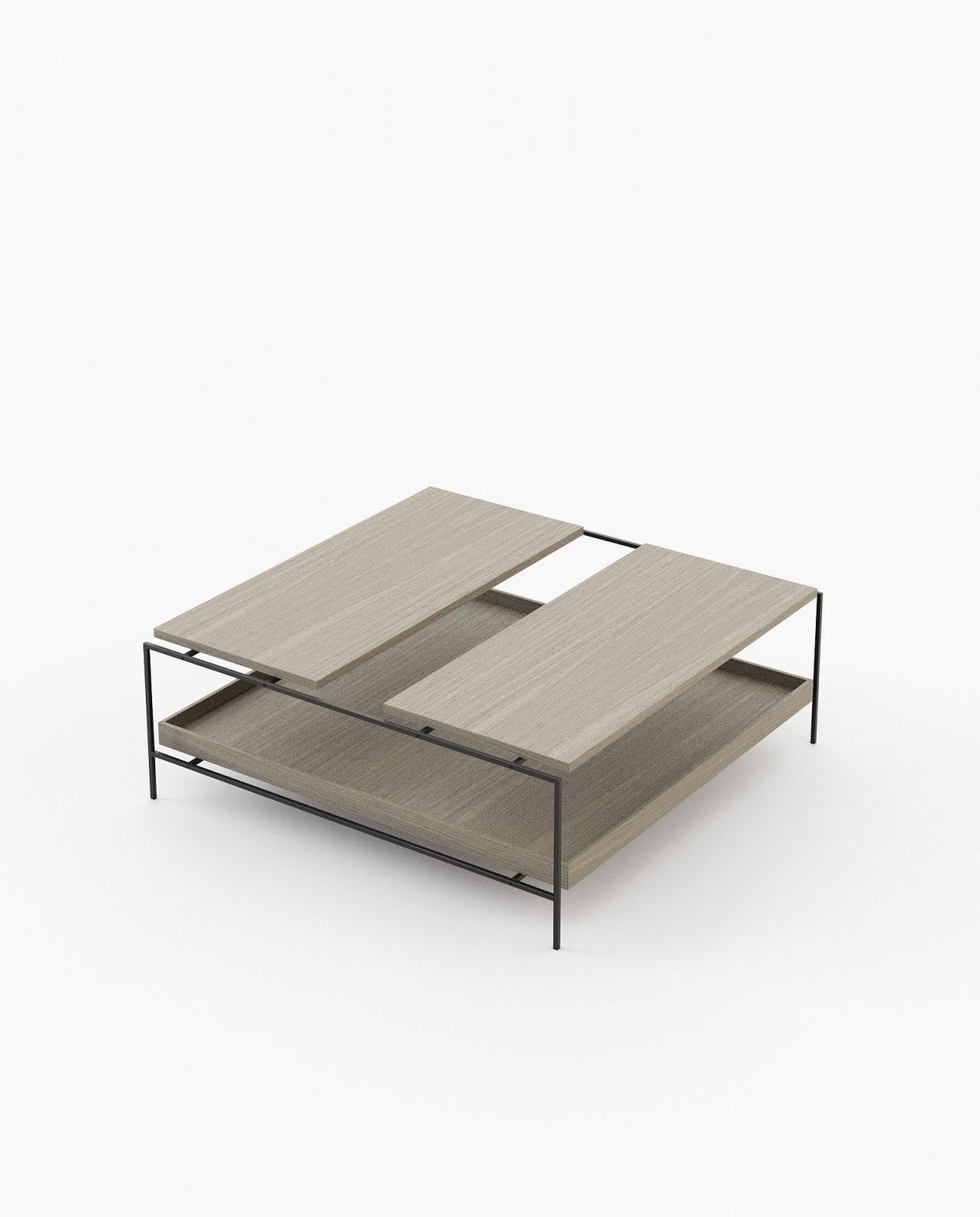 Laskasas ALAIR Coffee Table Aged Oak Veneer Matte - Araco Interiors