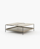 Laskasas ALAIR Coffee Table Beige Grey Lacquer Matte - Araco Interiors
