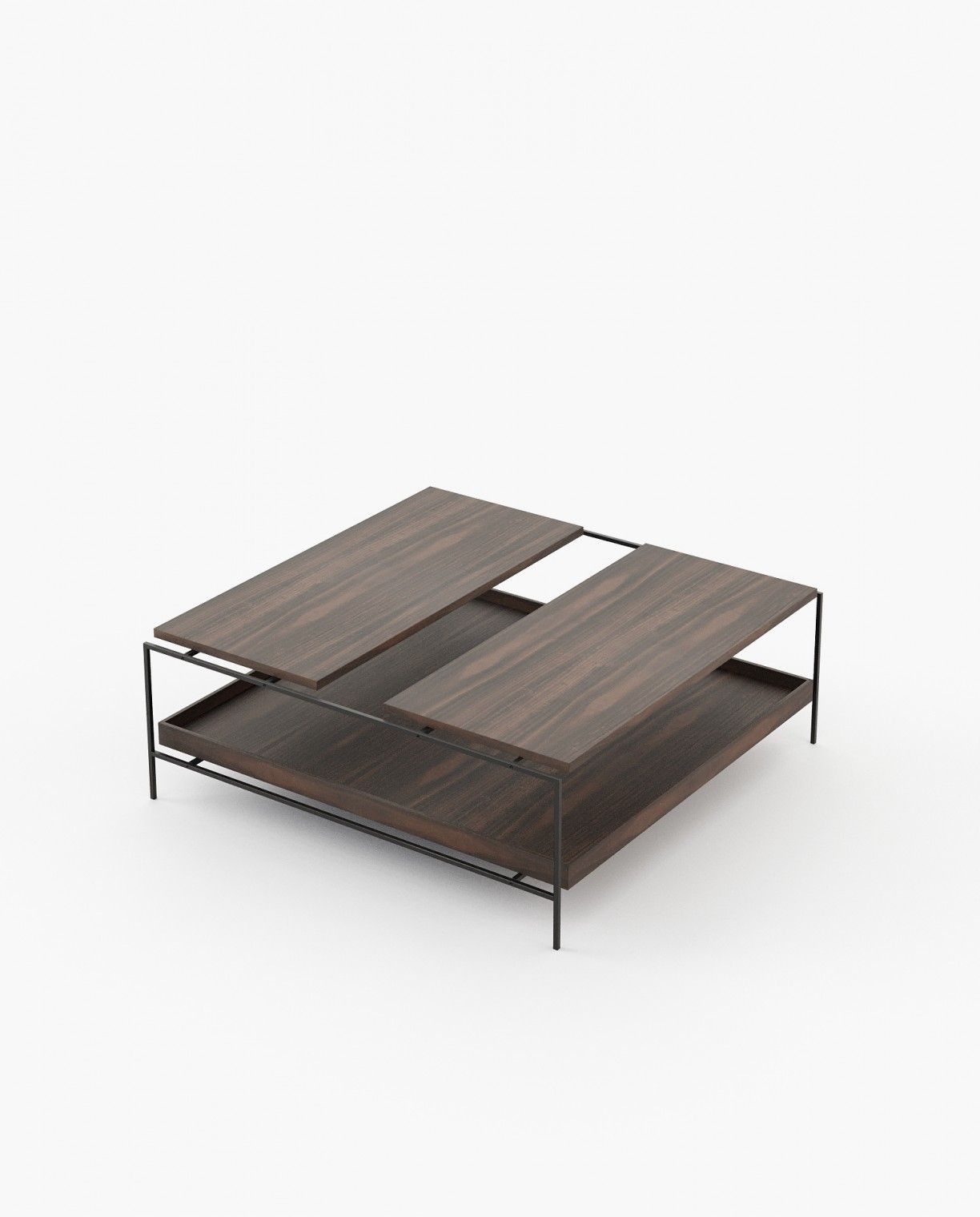 Laskasas ALAIR Coffee Table Smoked Eucalyptus Veneer Matte - Araco Interiors