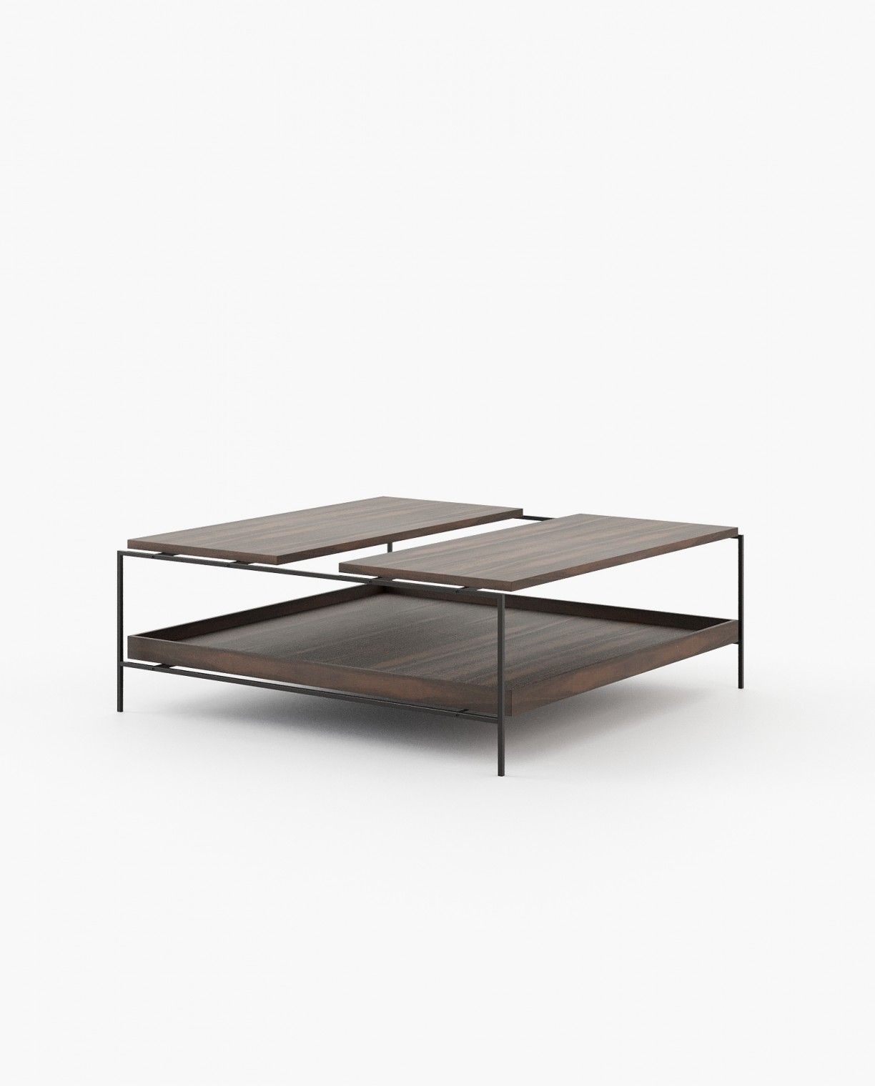 Laskasas ALAIR Coffee Table Smoked Eucalyptus Veneer Matte - Araco Interiors