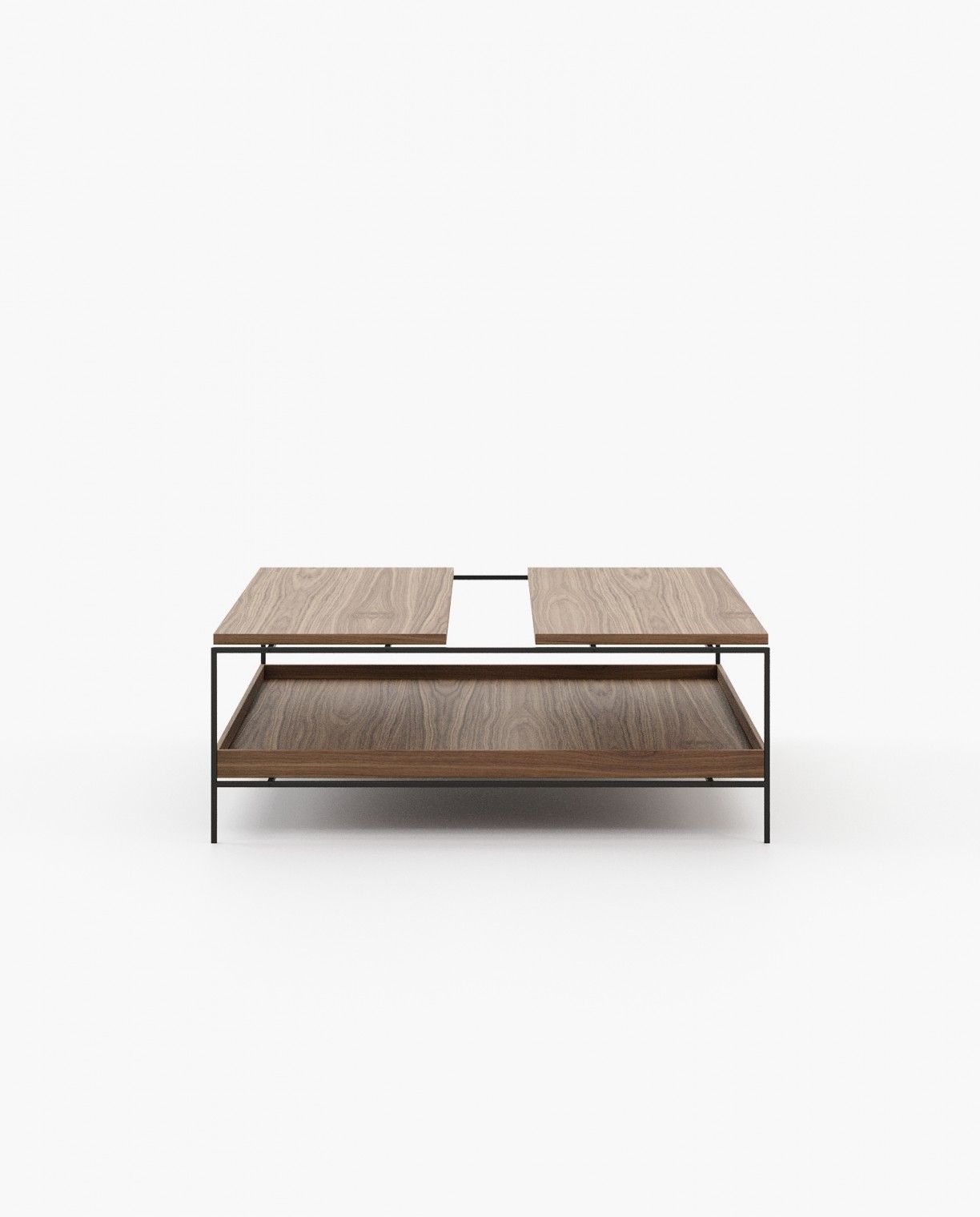 Laskasas ALAIR Coffee Table Walnut Veneer Matte - Araco Interiors