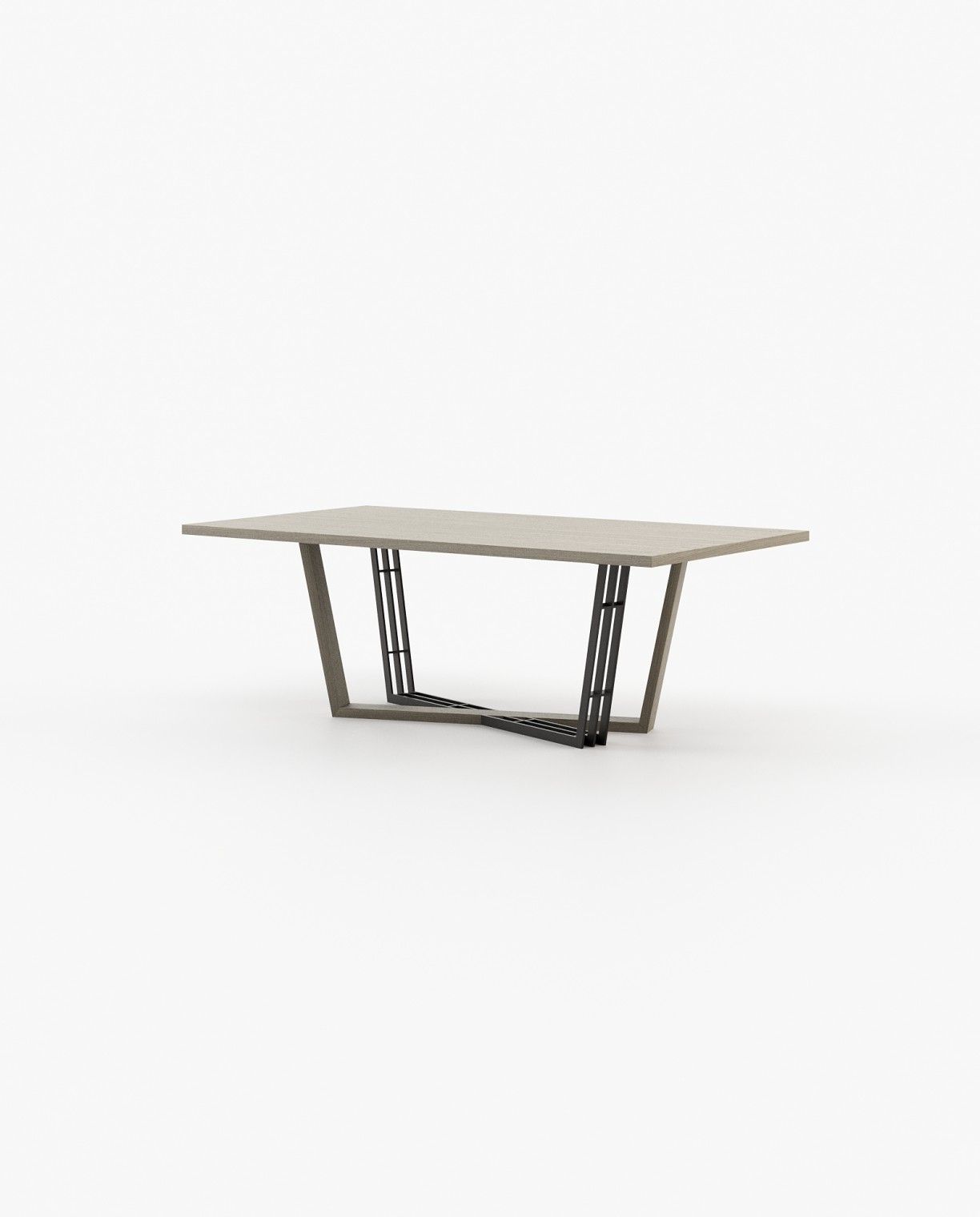 Laskasas ALISON Dining & Bar Table Aged Oak Veneer Matte - Araco Interiors