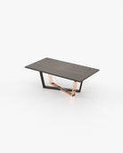 Laskasas ALISON Dining & Bar Table Smoked Eucalyptus Veneer Matte - Araco Interiors