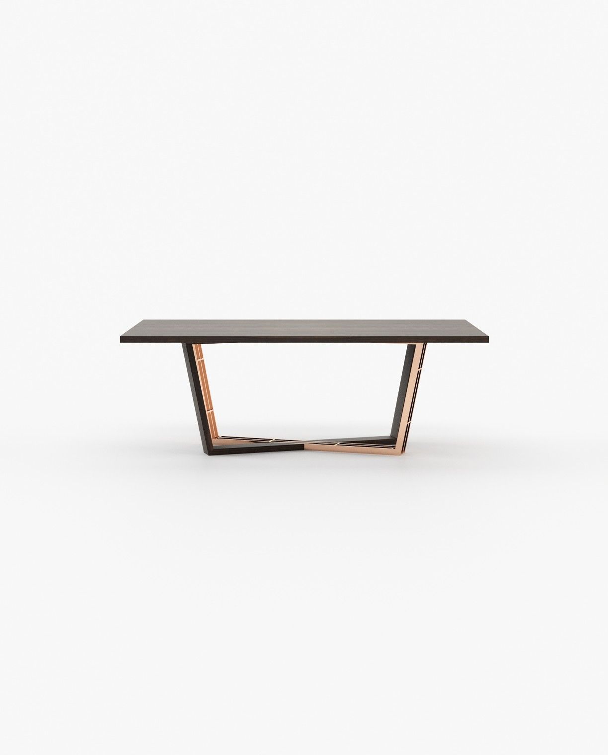 Laskasas ALISON Dining & Bar Table Smoked Eucalyptus Veneer Matte - Araco Interiors