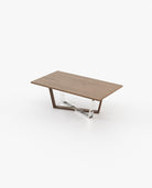 Laskasas ALISON Dining & Bar Table Walnut Veneer Matte - Araco Interiors