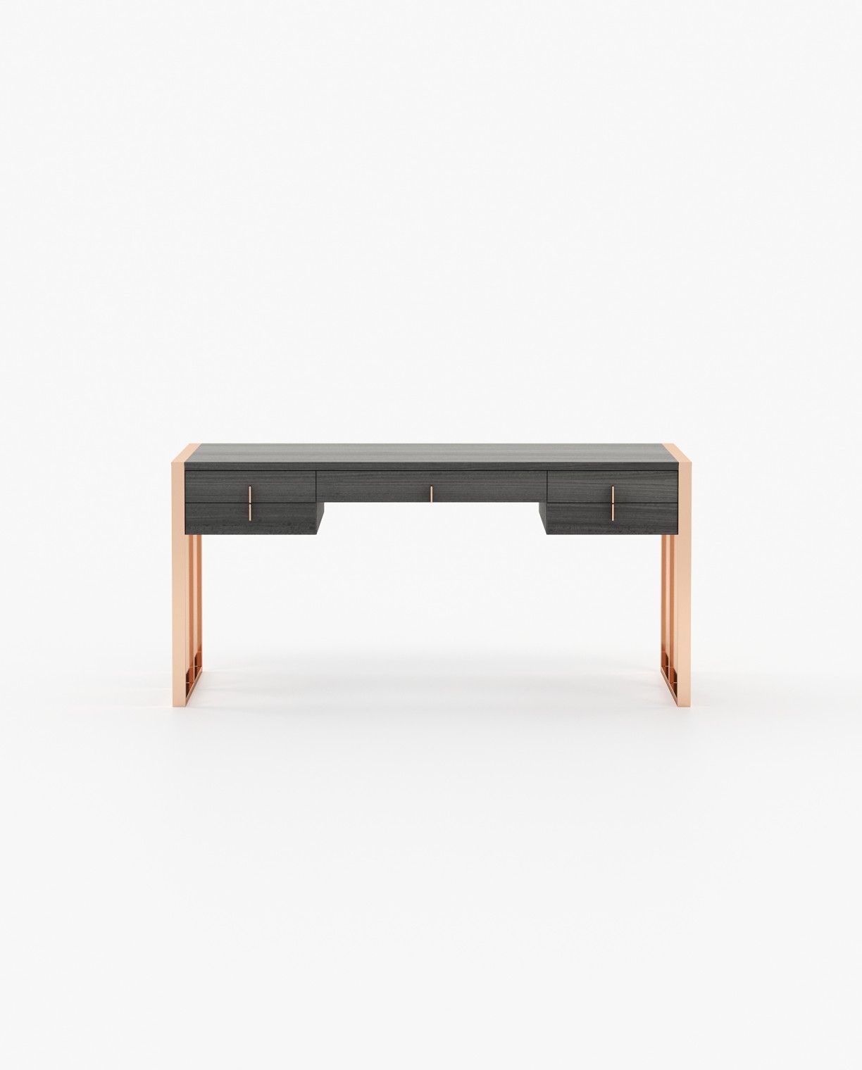 Laskasas ALLIE Desk Grey Eucalyptus Veneer Matte - Araco Interiors