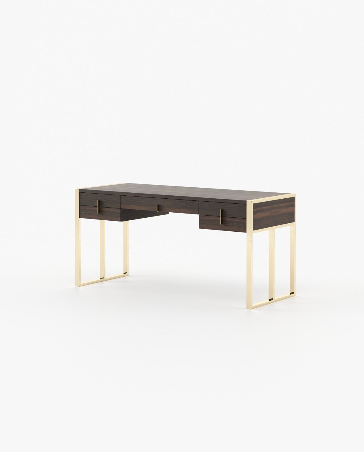 Laskasas ALLIE Desk Smoked Eucalyptus Veneer Matte - Araco Interiors