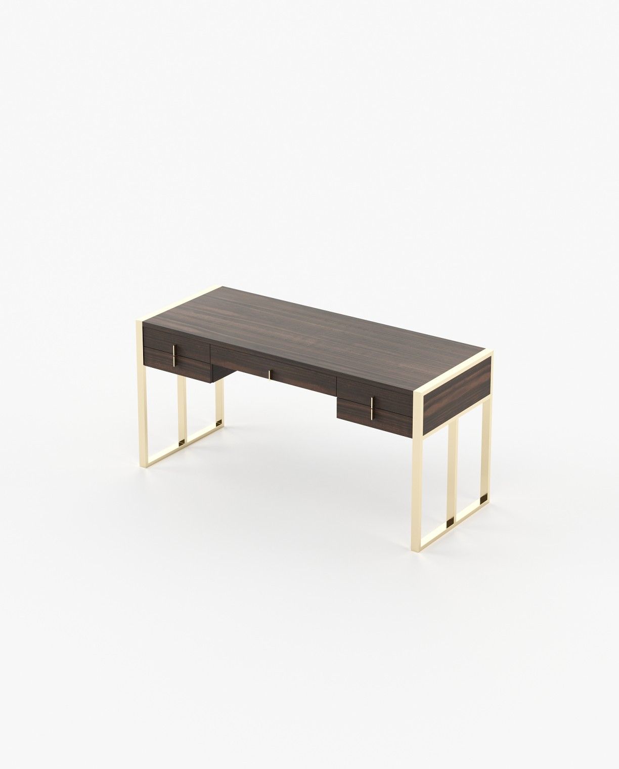 Laskasas ALLIE Desk Smoked Eucalyptus Veneer Matte - Araco Interiors
