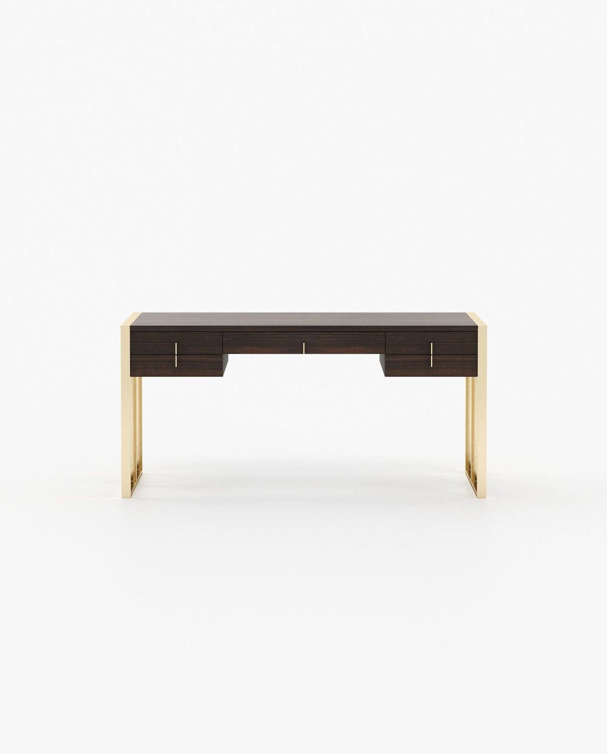 Laskasas ALLIE Desk Smoked Eucalyptus Veneer Matte - Araco Interiors