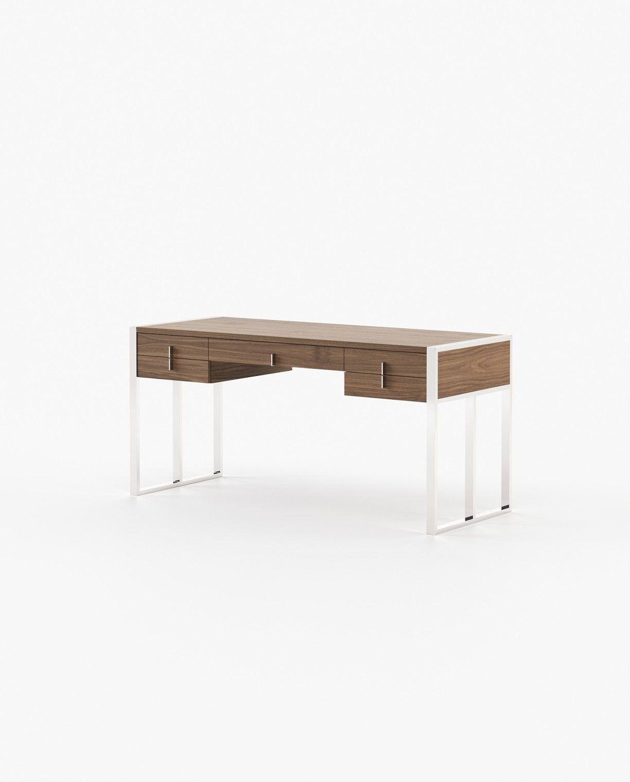 Laskasas ALLIE Desk Walnut Veneer Matte - Araco Interiors