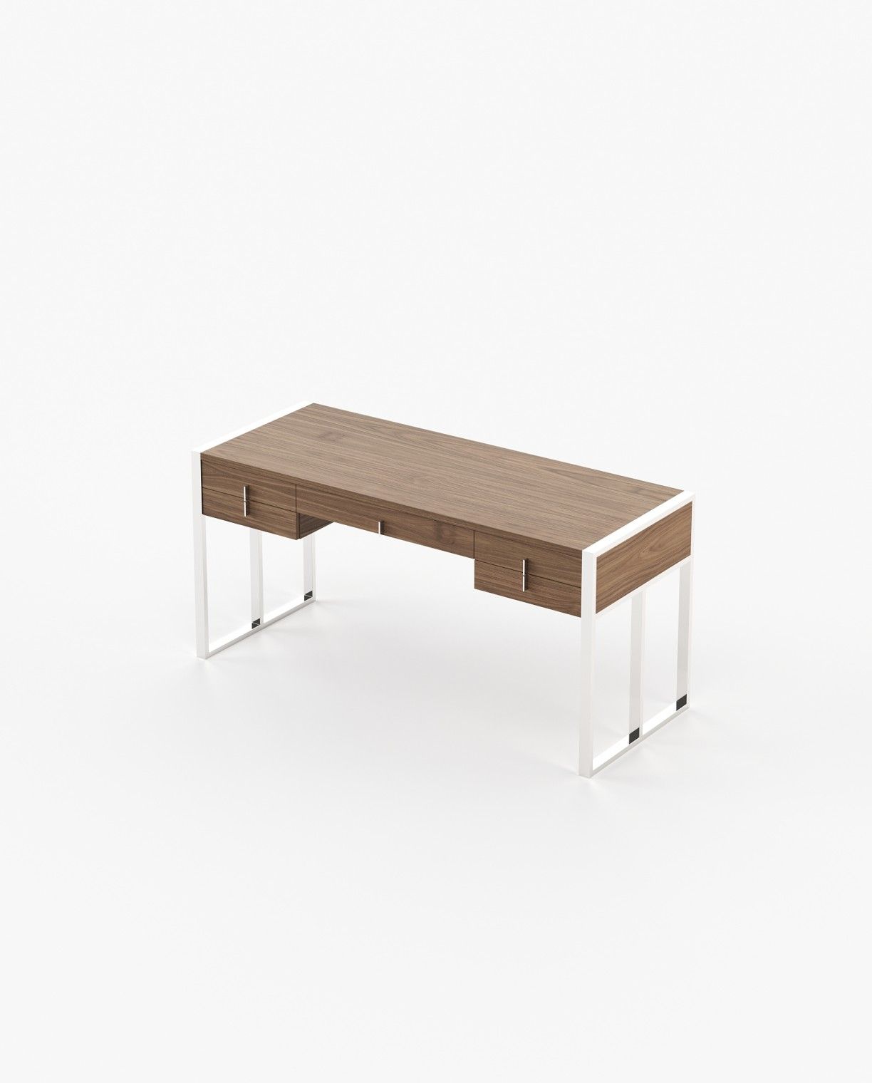 Laskasas ALLIE Desk Walnut Veneer Matte - Araco Interiors
