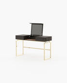 Laskasas AMY Dressing Table Smoked Oak Veneer Matte - Araco Interiors