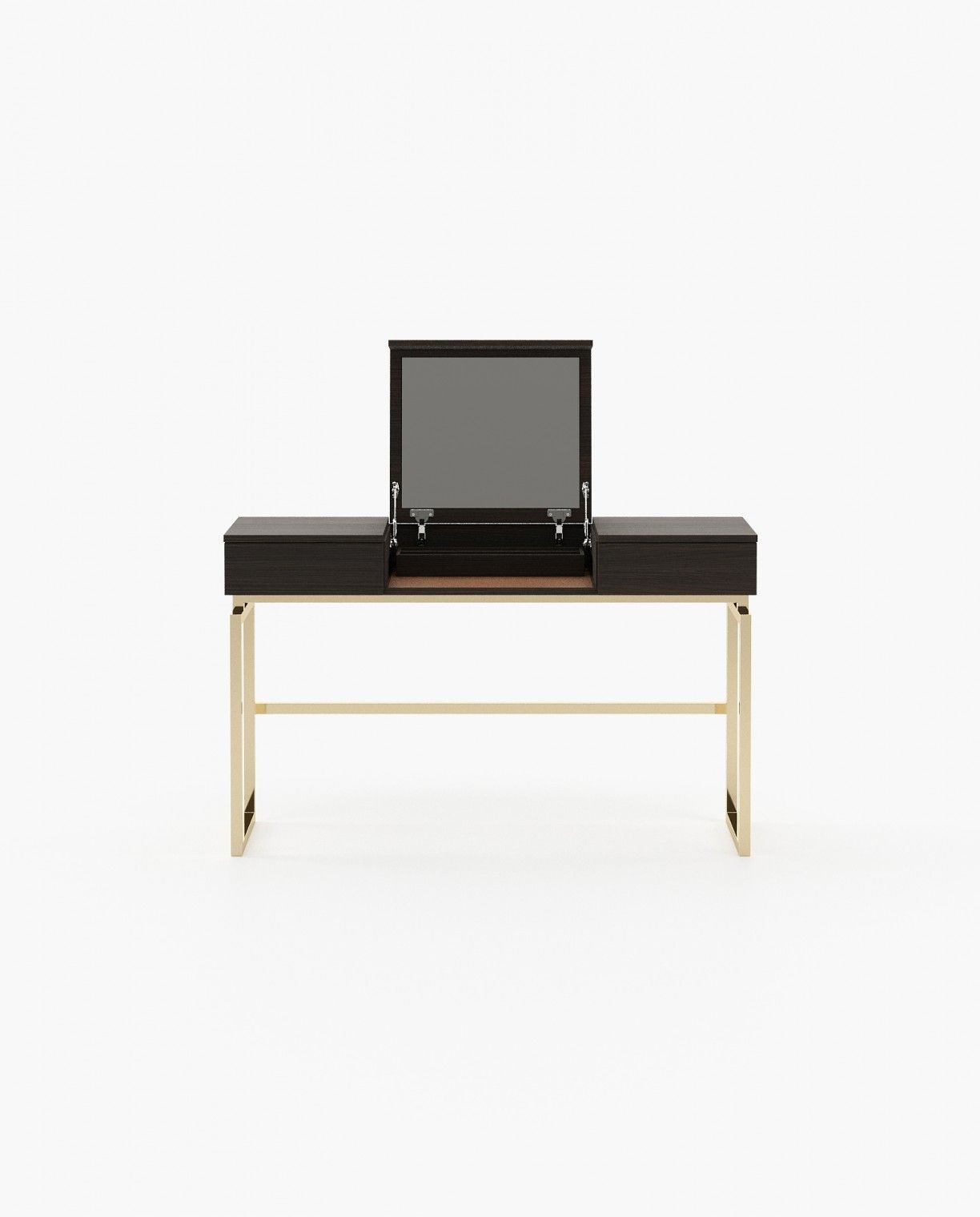 Laskasas AMY Dressing Table Smoked Oak Veneer Matte - Araco Interiors