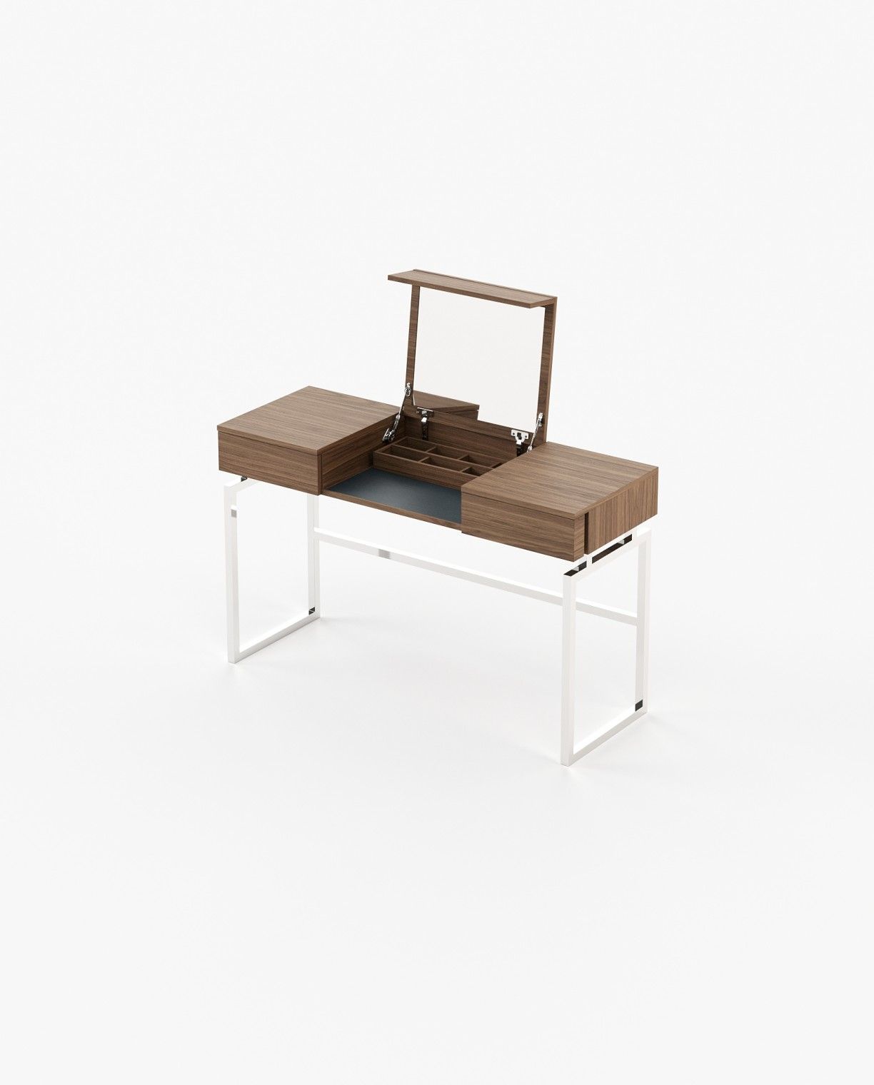 Laskasas AMY Dressing Table Walnut Veneer Matte - Araco Interiors