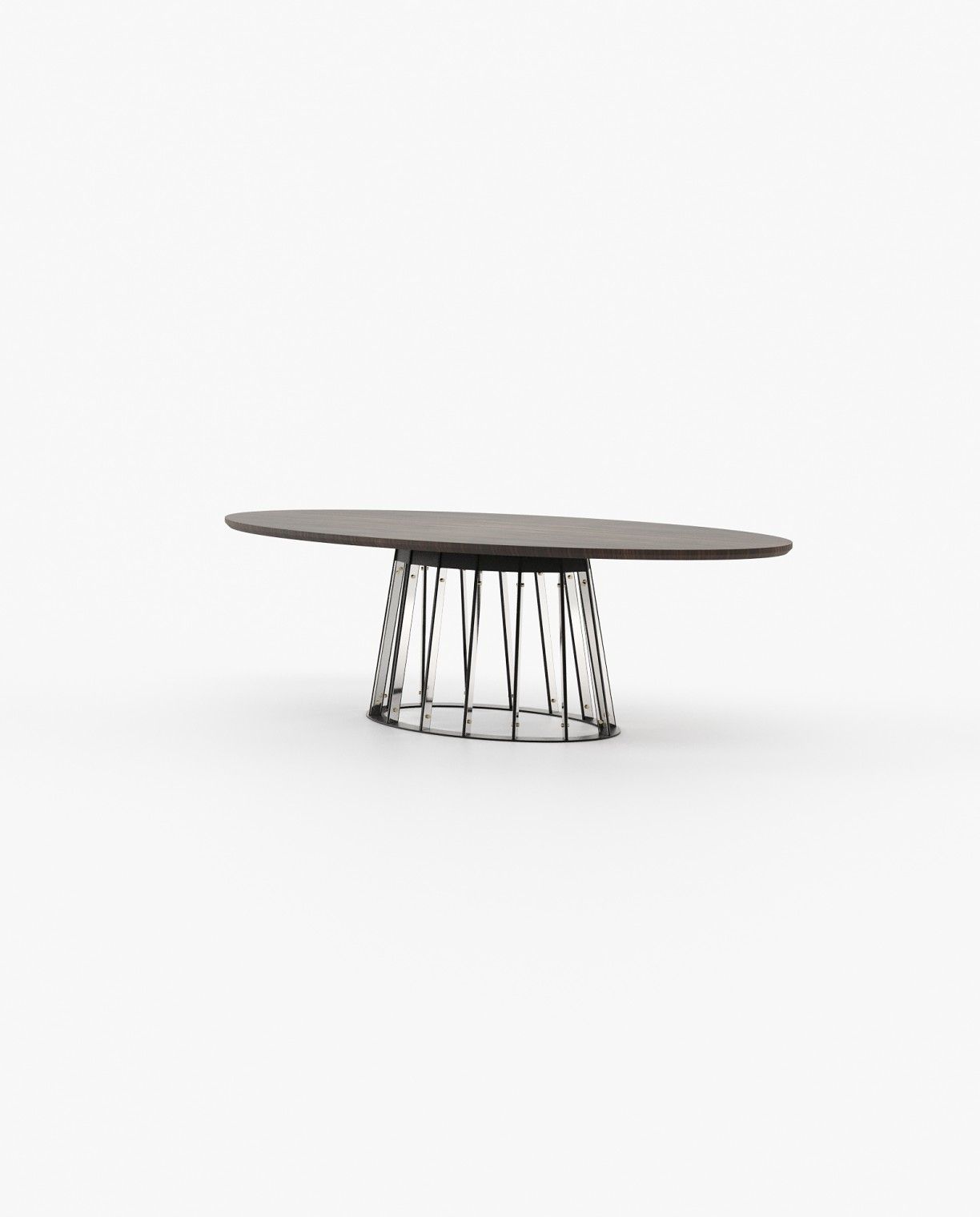 Laskasas ANN Dining & Bar Table Smoked Eucalyptus Veneer Matte - Araco Interiors