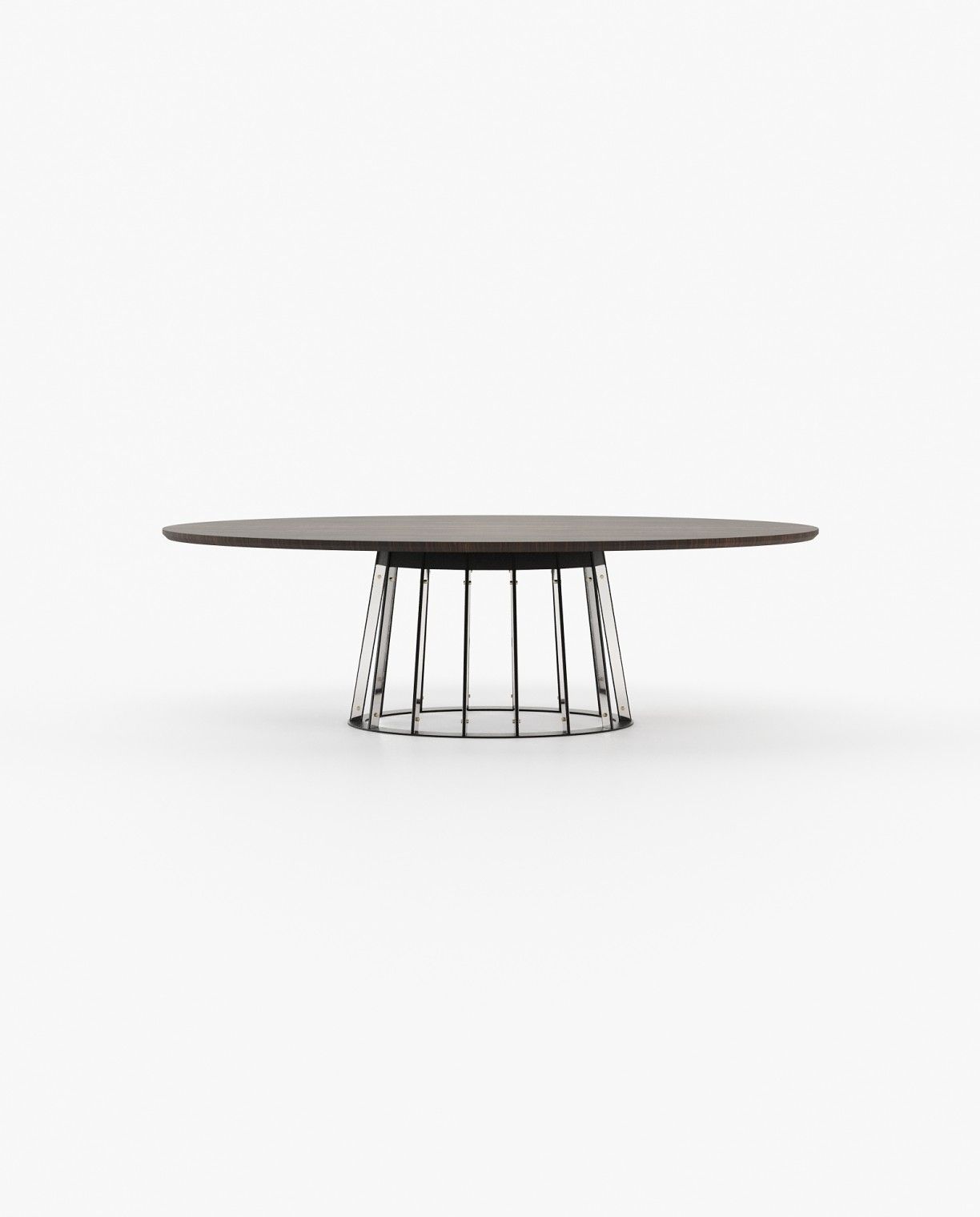Laskasas ANN Dining & Bar Table Smoked Eucalyptus Veneer Matte - Araco Interiors