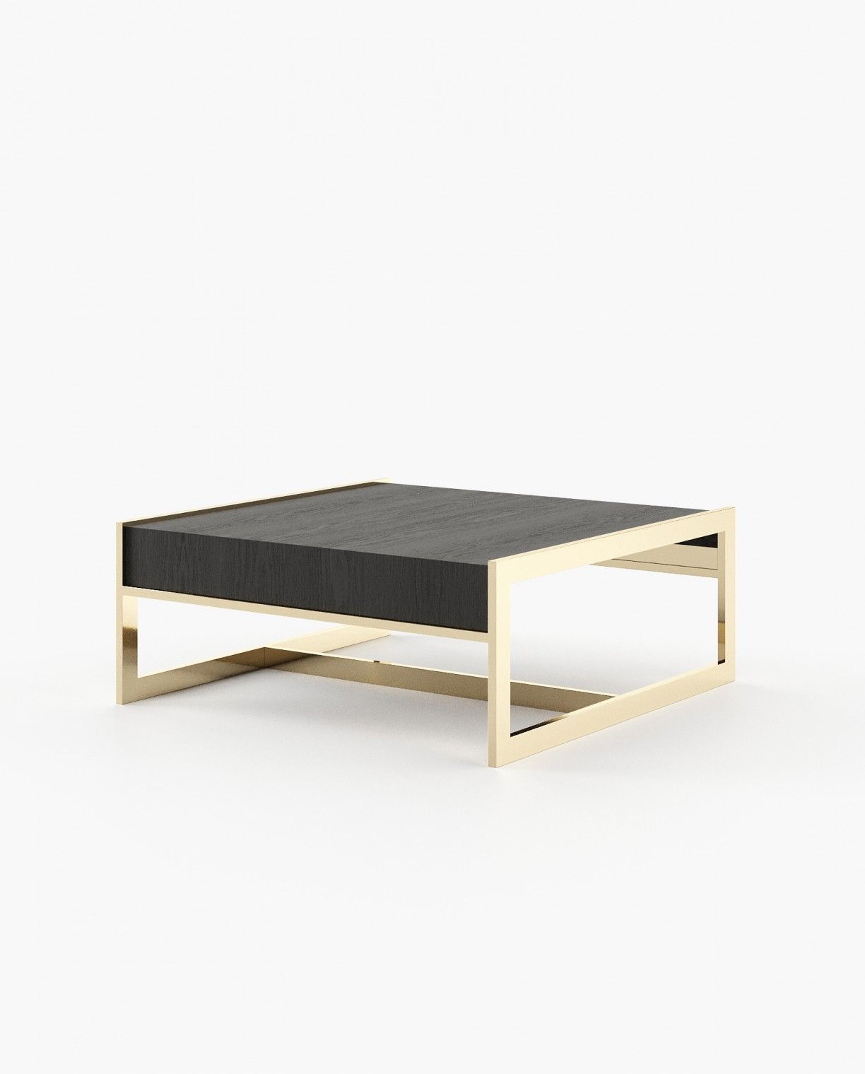Laskasas ANTHONY Coffee Table Black Ash Veneer Matte - Araco Interiors