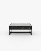 Laskasas ANTHONY Coffee Table Nero Marquina Polished Marble - Araco Interiors