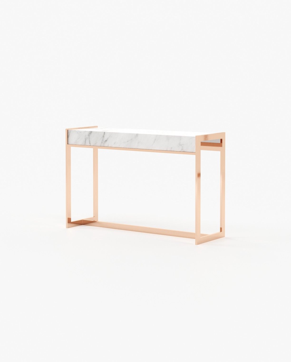 Laskasas ANTHONY Console Table Carrara Marble - Araco Interiors