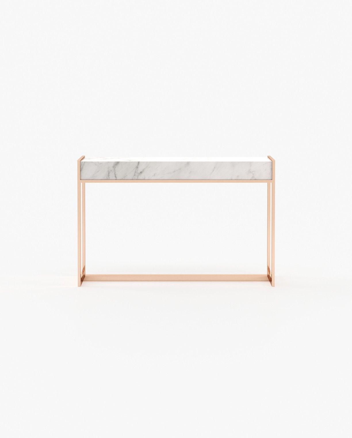 Laskasas ANTHONY Console Table Carrara Marble - Araco Interiors