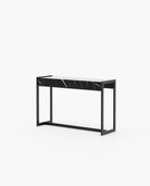 Laskasas ANTHONY Console Table Nero Marquina Polished Marble - Araco Interiors