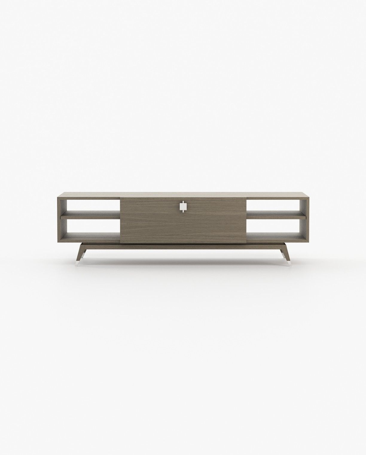 Laskasas ANTOINE Media Unit Aged Oak Veneer Matte - Araco Interiors