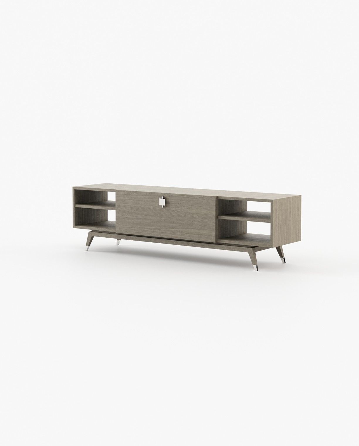 Laskasas ANTOINE Media Unit Aged Oak Veneer Matte - Araco Interiors