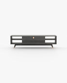 Laskasas ANTOINE Media Unit Grey Eucalyptus Veneer Matte - Araco Interiors