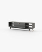 Laskasas ANTOINE Media Unit Grey Eucalyptus Veneer Matte - Araco Interiors
