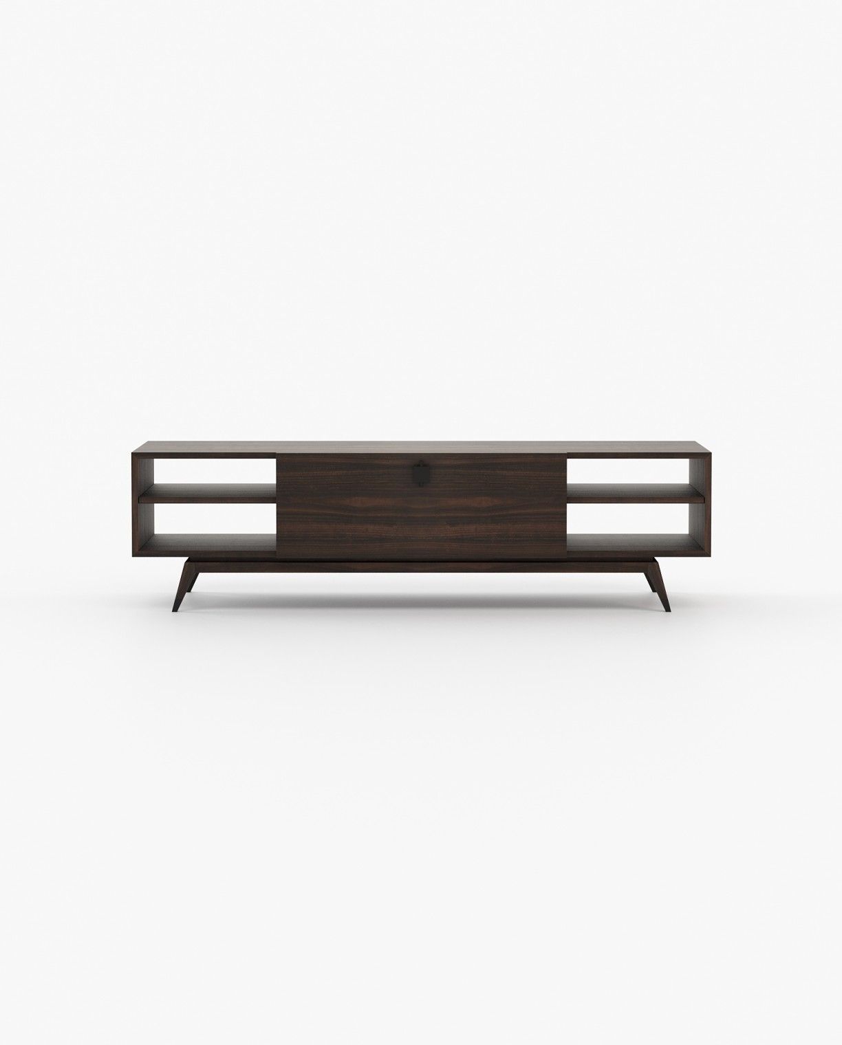 Laskasas ANTOINE Media Unit Smoked Eucalyptus Veneer Matte - Araco Interiors