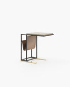 Laskasas ARY Nest & Side Table Beige Grey Lacquer Matte - Araco Interiors