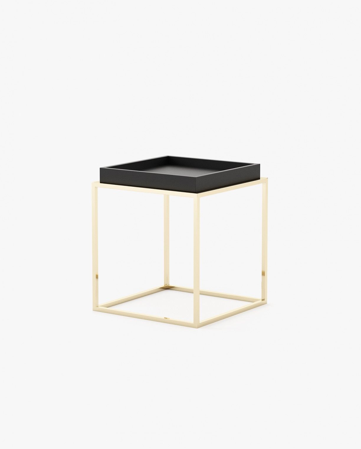 Laskasas AURA Nest & Side Table Black Lacquer Matte - Araco Interiors