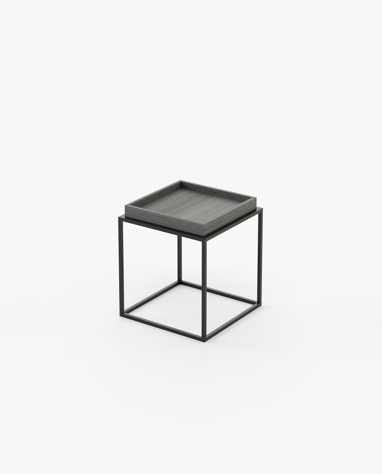 Laskasas AURA Nest & Side Table Grey Eucalyptus Veneer Matte - Araco Interiors