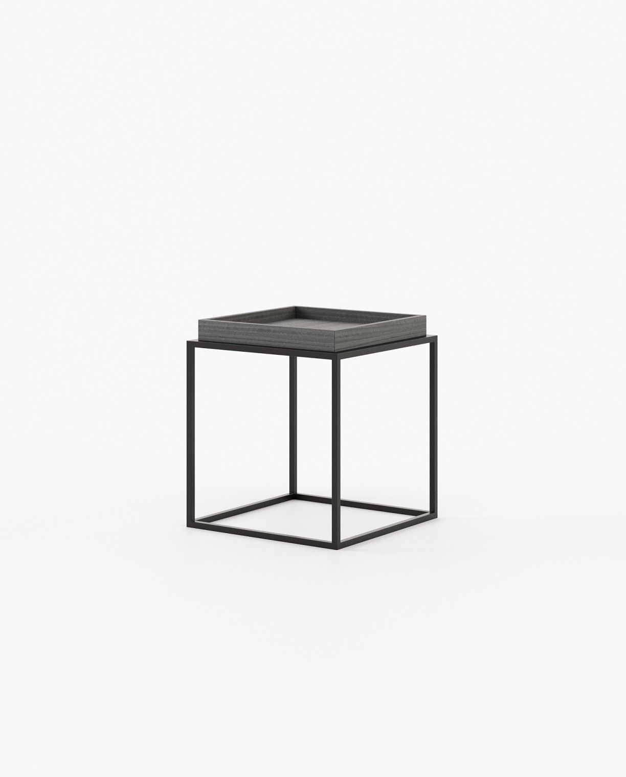 Laskasas AURA Nest & Side Table Grey Eucalyptus Veneer Matte - Araco Interiors