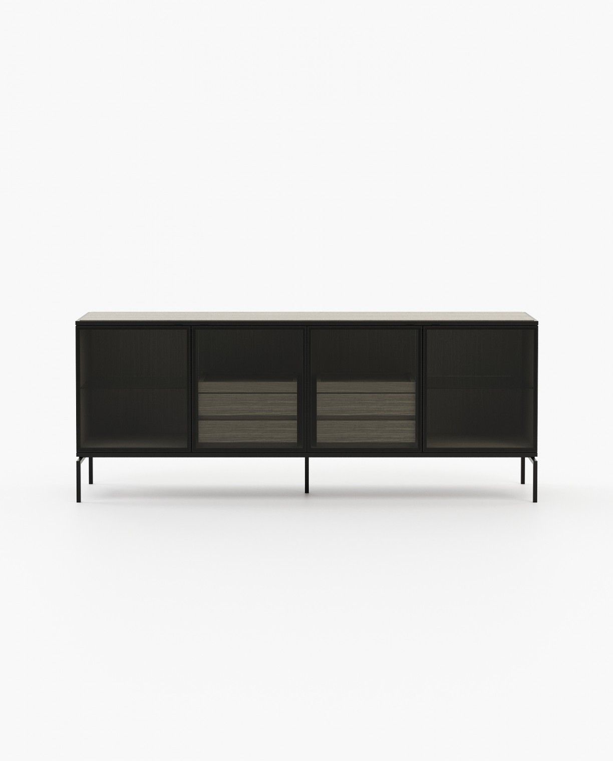 Laskasas AUSTEN Sideboard Aged Oak Veneer Matte - Araco Interiors