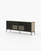 Laskasas AUSTEN Sideboard Beige Grey Lacquer Matte - Araco Interiors