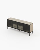 Laskasas AUSTEN Sideboard Beige Grey Lacquer Matte - Araco Interiors