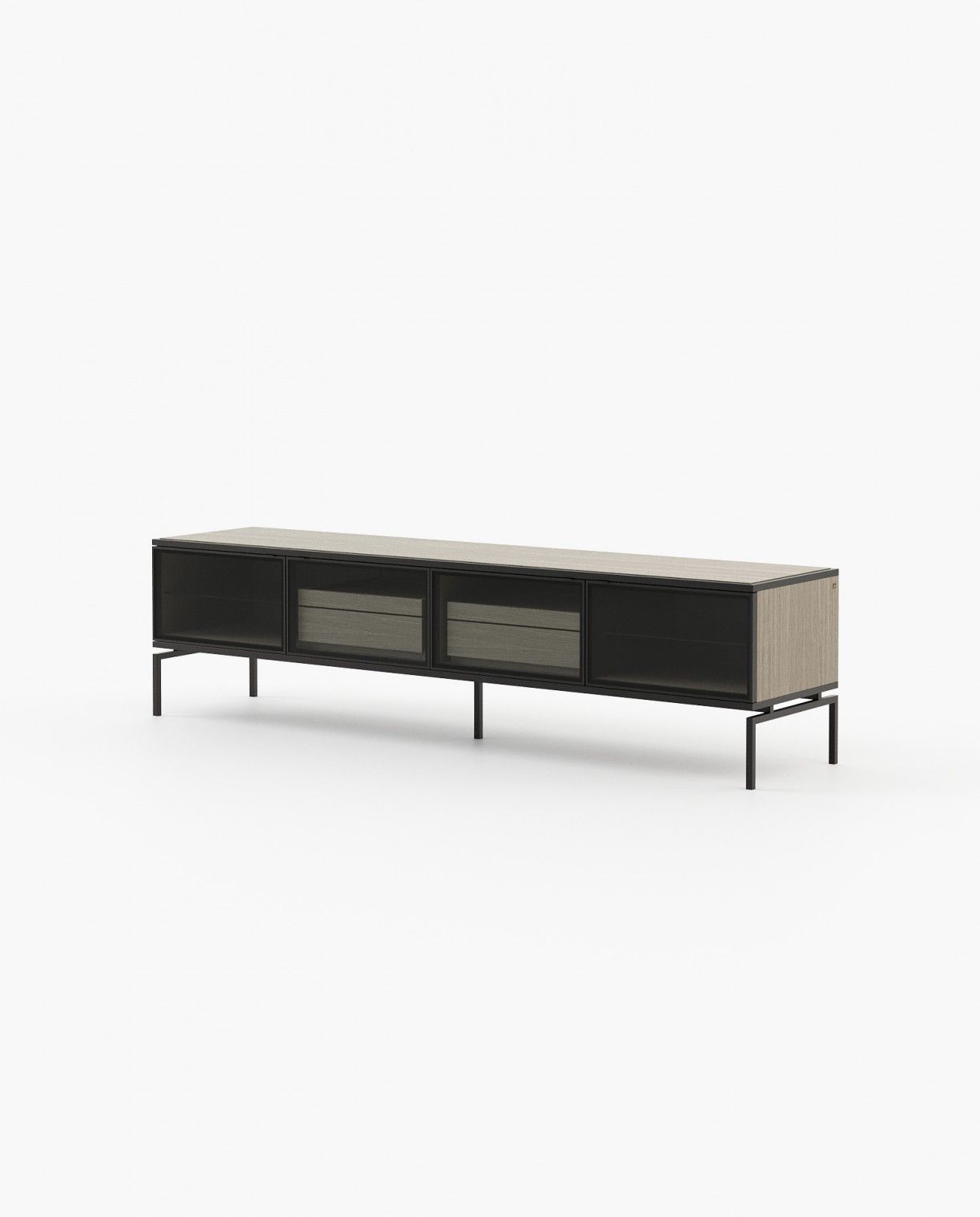 Laskasas AUSTEN with drawers Media Unit Aged Oak Veneer Matte - Araco Interiors