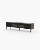 Laskasas AUSTEN with drawers Media Unit Smoked Eucalyptus Veneer Matte - Araco Interiors