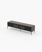 Laskasas AUSTEN with drawers Media Unit Smoked Eucalyptus Veneer Matte - Araco Interiors